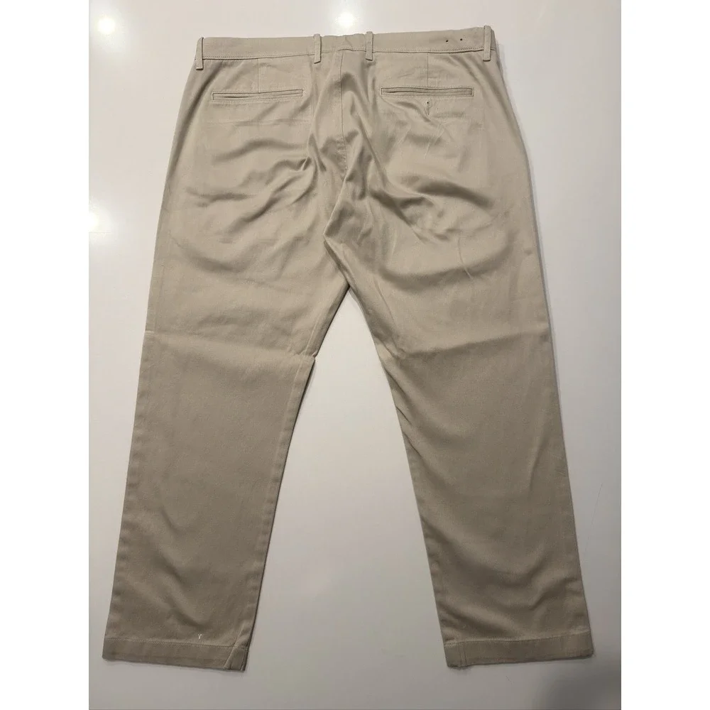 J.Crew Stretch Khaki Chino Pants 484 Slim Fit Beige W36 L32 Cotton